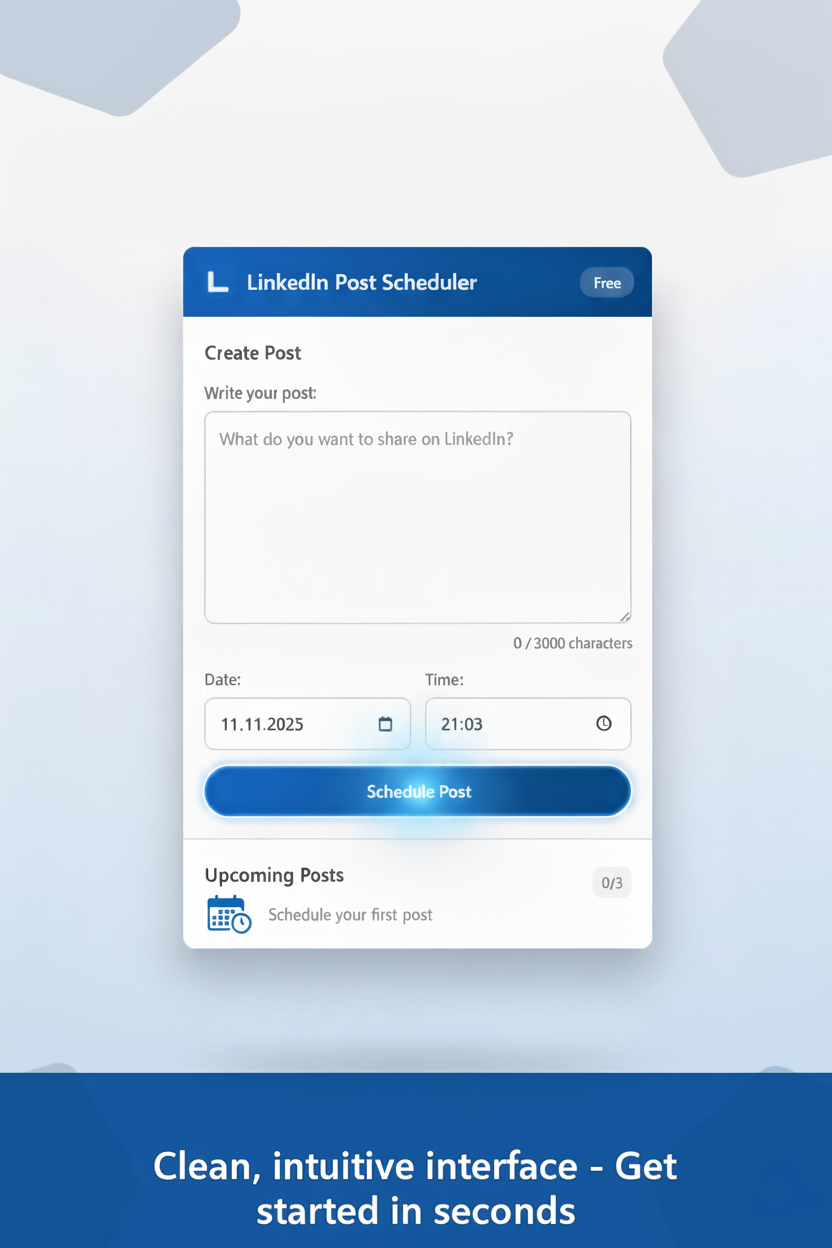 Schedule posts easily